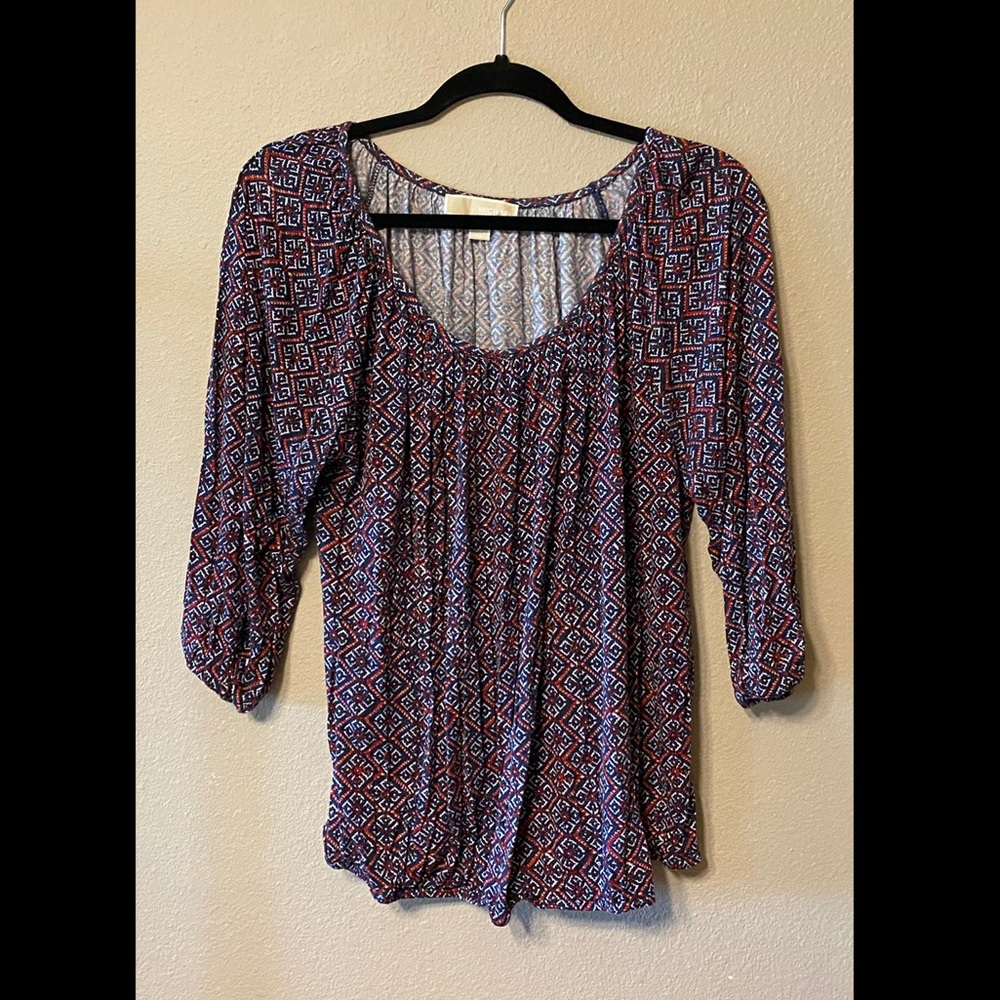 Michael Kors Multicolor Patterned Top